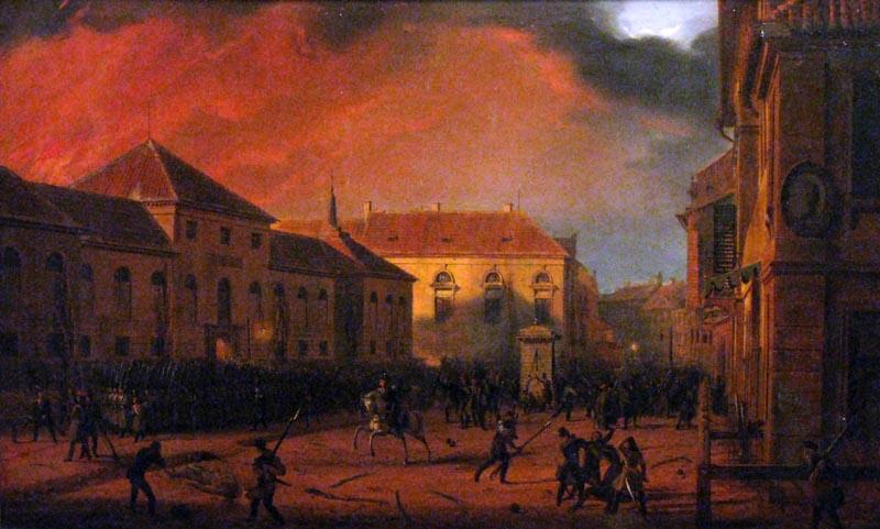Marcin Zaleski Capture of the Arsenal in Warsaw, 1830. oil painting picture